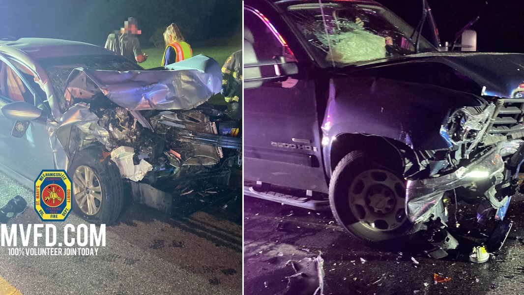 One Injured After Head On Collision In Mechanicsville The Baynet