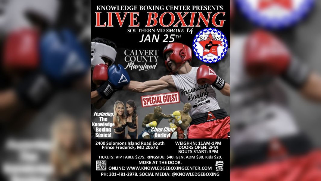 Live Boxing Tomorrow In Calvert County - SMOKE 14 Will Host The Best Of The Best