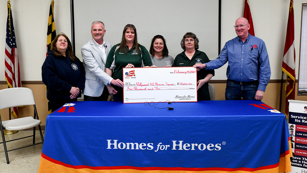 Hollywood Volunteer Rescue Squad Receives Grant From Homes For Heroes