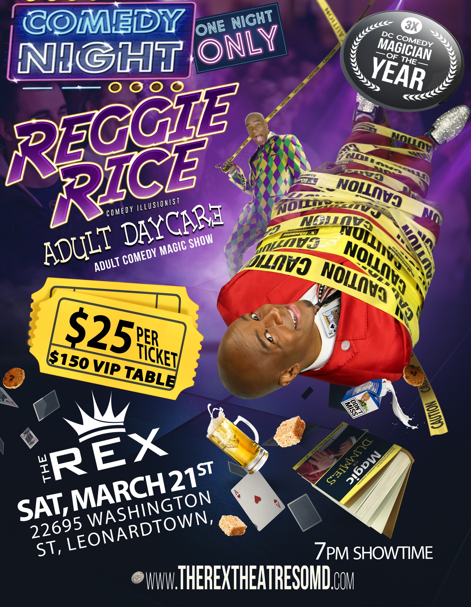 Reggie Rice Adult Daycare Show at the Rex March 21 2026