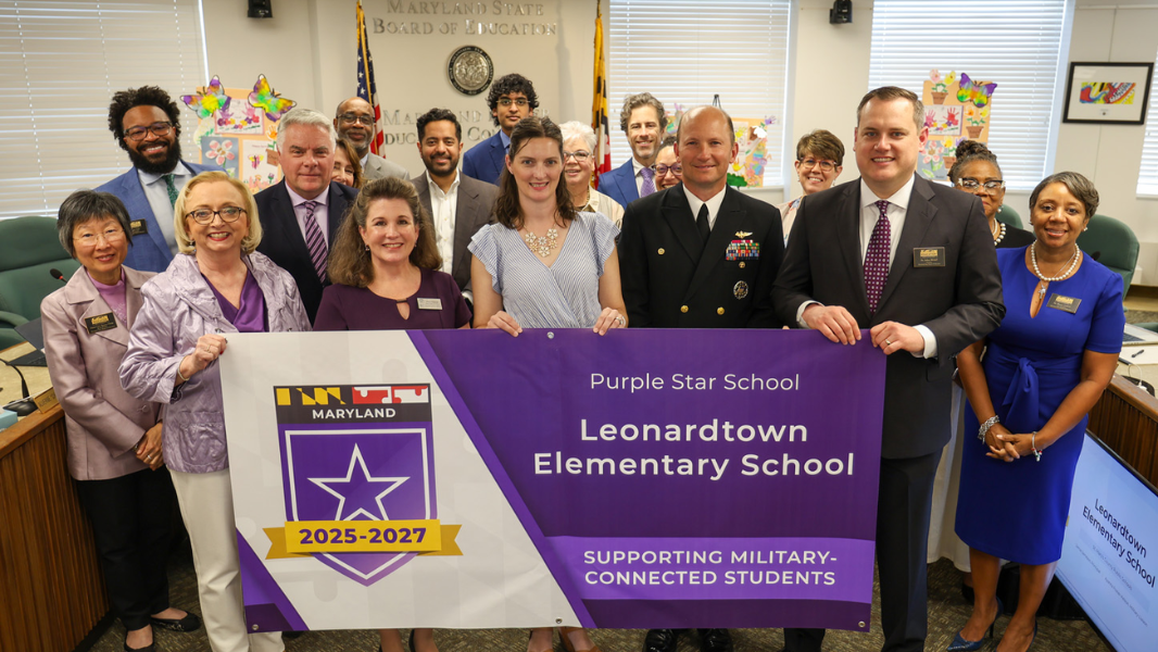 Southern Maryland Schools Earn Purple Star Designation For Military Family Support