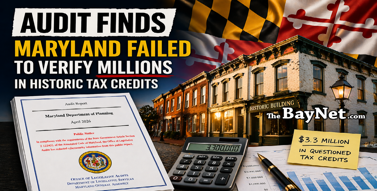 Audit Finds Maryland Failed To Verify Millions In Historic Tax Credits