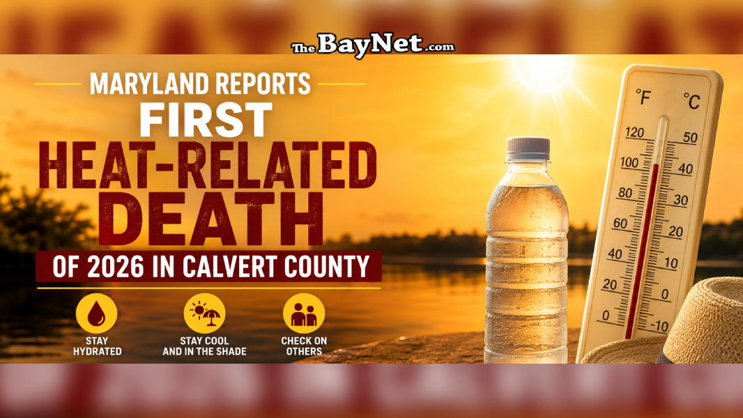 Maryland Reports Elderly Calvert County Man As First Heat-Related Death Of 2026