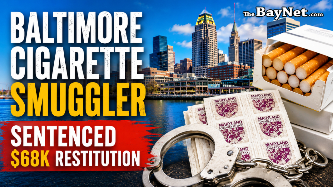 Baltimore Cigarette Smuggler Ordered To Pay $68K For Tax Stamp Scheme