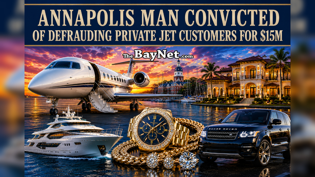 Annapolis Man Convicted Of Defrauding Private Jet Customers For $15 M