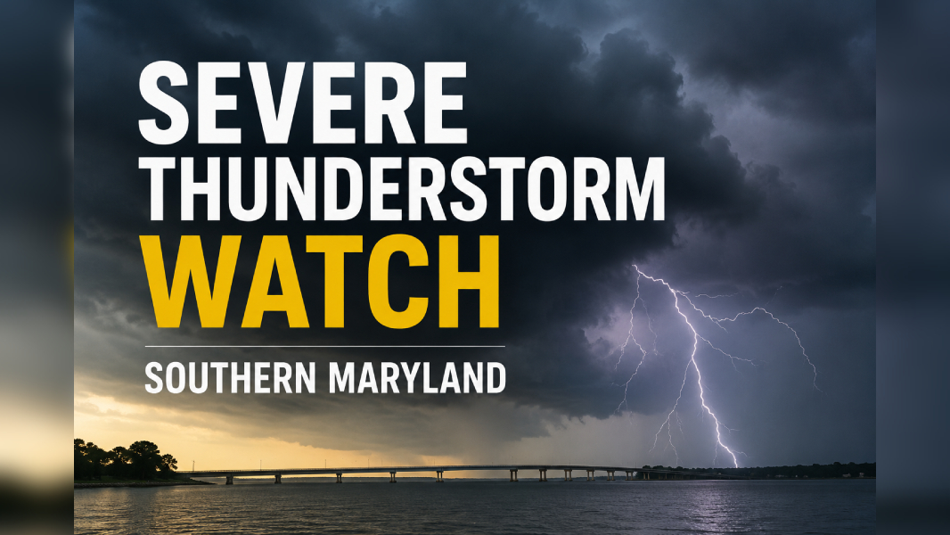 WEATHER ALERT: Severe Thunderstorm Watch For Southern Maryland Until 9pm